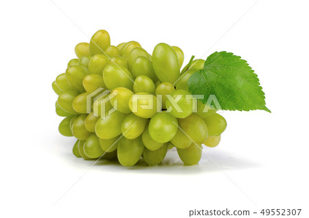 Green grape isolated on white background. Green grape isolated on white background. 49552307