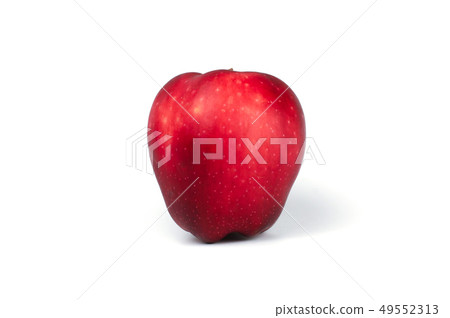 Fresh red apple isolated on white background. 49552313