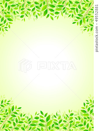 背景材料_木葉若葉青葉鮮綠 49552881