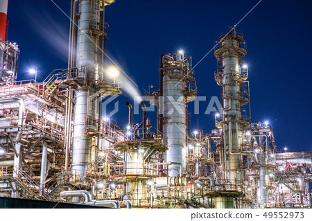 "Mie Prefecture" Yokkaichi, factory night view 49552973