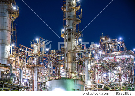 "Mie Prefecture" Yokkaichi, factory night view 49552995