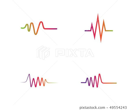Sound waves vector illustration Sound waves vector illustration 49554243
