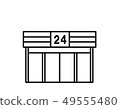 Convenience store pattern 24 (line drawing) 49555480