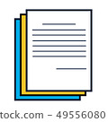 Duplicate document flat design 49556080