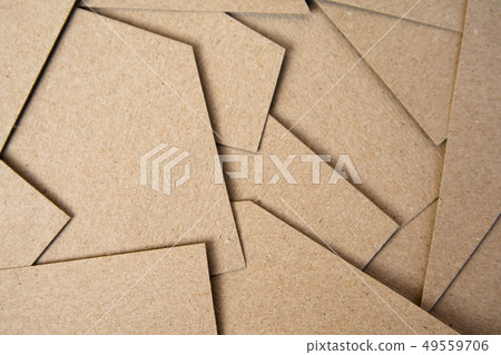 Brown paper cut background. Material design 49559706