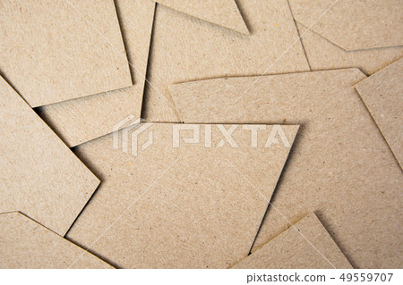 Brown paper cut background. Material design 49559707