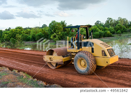 Roller steamroller or vibratory roller machine  49561842