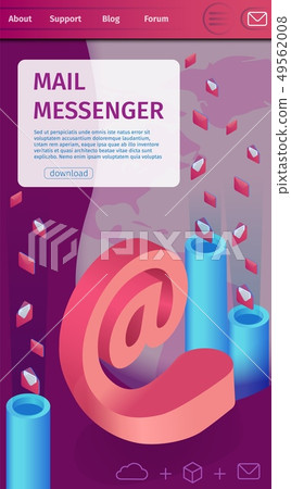 Illustration Mass Mailing Written Mail Messenger. Illustration Mass Mailing Written Mail Messenger. 49562008
