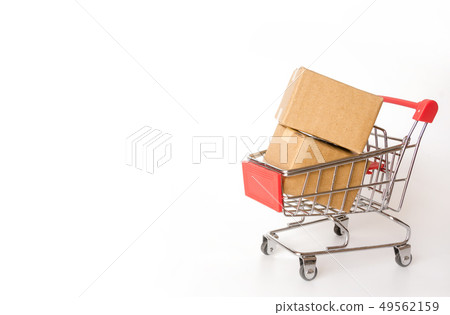 Shopping concept : Cartons or Paper boxes 49562159