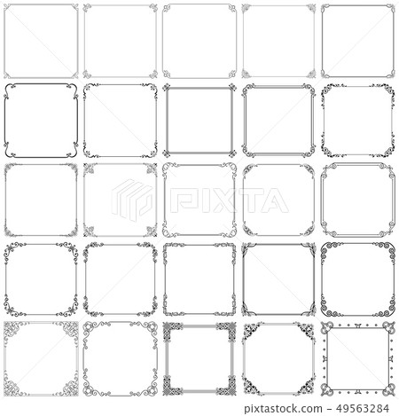 Decorative vintage frames (set 1) Decorative vintage frames (set 1) 49563284