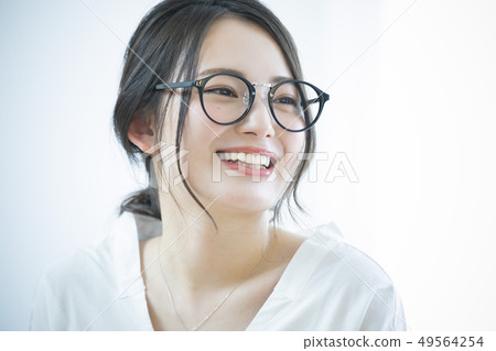 Woman with glasses Woman with glasses 49564254