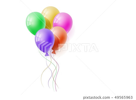Vector 3d realistic balloon. Vector 3d realistic balloon. 49565963
