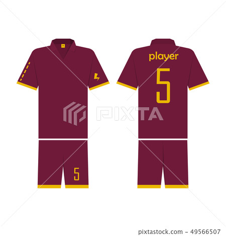 Soccer Jersey Template Sport Tshirt Design Stock Illustration