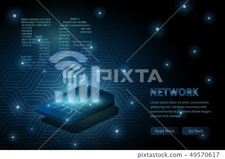 5G wifi wireless technology template background 49570617