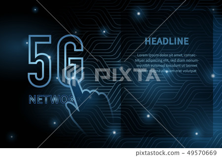 5G wifi wireless technology template background 49570669