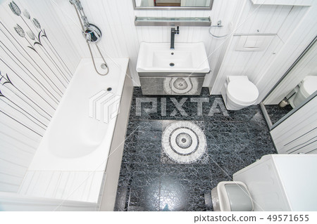 Photo of the bright bathroom Photo of the bright bathroom 49571655