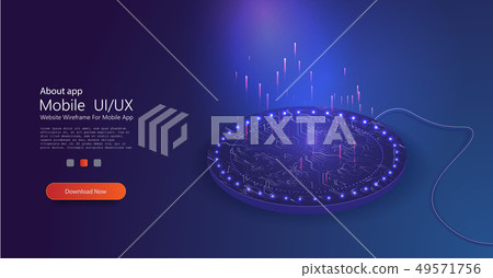 Wireless charging in 3d style. Vector connection Wireless charging in 3d style. Vector connection 49571756