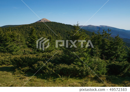 Landscape of Mount Hoverla is the highest mountain of the Ukrainian Carpathian Mountains, Chornohora Landscape of Mount Hoverla is the highest mountain of the Ukrainian Carpathian Mountains, Chornohora 49572383