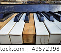 Old piano keys,music background 49572998