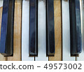 Old piano keys,music background 49573002