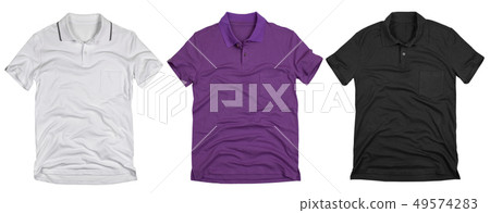 Set of polo shirt solated on white background. Set of polo shirt solated on white background. 49574283