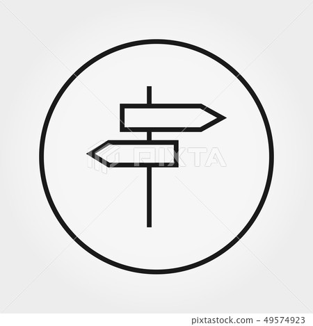 Road sign. Camping. Icon. Vector. Editable Thin line. 49574923