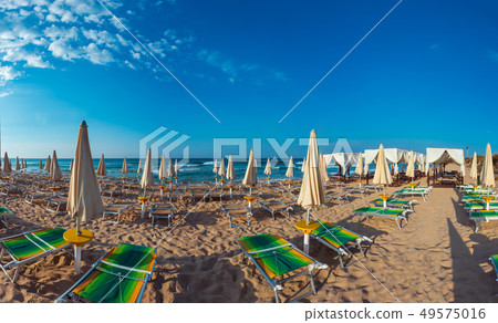 Morning paradise white sandy beach, Puglia, Italy Morning paradise white sandy beach, Puglia, Italy 49575016