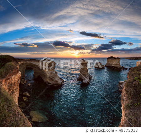 Twilight Faraglioni at Torre Sant Andrea, Italy Twilight Faraglioni at Torre Sant Andrea, Italy 49575018