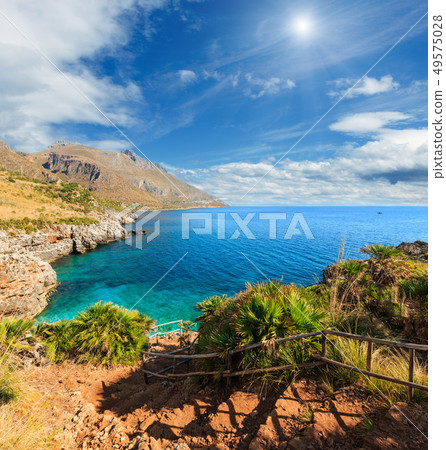 Sea bay in Zingaro Park, Sicily, Italy Sea bay in Zingaro Park, Sicily, Italy 49575028