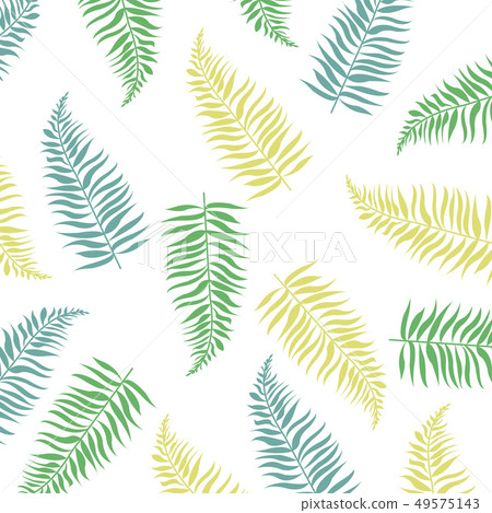 Banner With Tropical Leaves 49575143