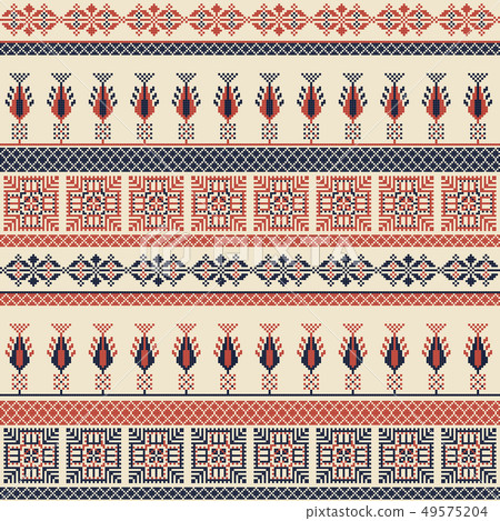 Palestinian embroidery pattern  107 49575204
