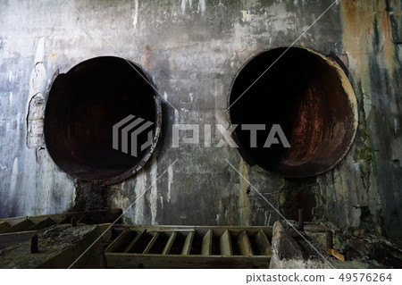 Former Wakagawa hydroelectric power plant inside Side shot Former Wakagawa hydroelectric power plant inside Side shot 49576264
