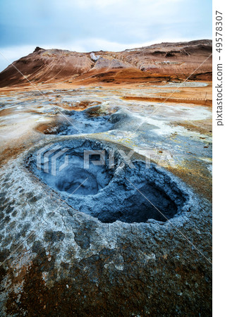 Krafla geothermal of Hverir, Namafjall in Iceland Krafla geothermal of Hverir, Namafjall in Iceland 49578307