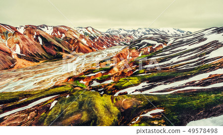 Landscape of Landmannalaugar Iceland Highland 49578498