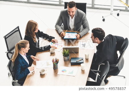 Business People in Group Meeting at Office Room. Business People in Group Meeting at Office Room. 49578837