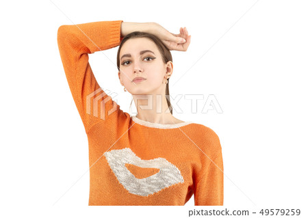 shy fun girl 49579259