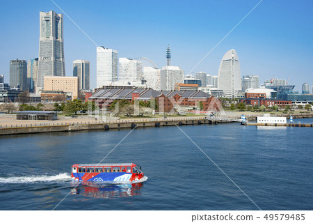Amphibious bus and Minato Mirai 21 area 49579485
