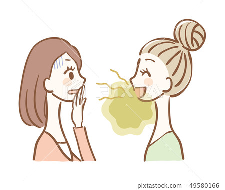 不注意口臭的女性 不注意口臭的女性 49580166