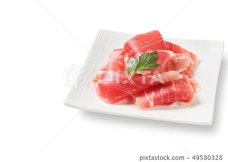 Raw ham (Hammon Serrano) Raw ham (Hammon Serrano) 49580328