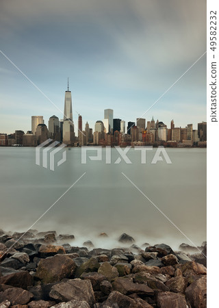 Manhattan downtown skyline 49582232
