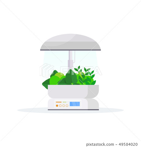 modern indoor garden digital greenhouse electronic terrarium farm glass container eco farming house 49584020