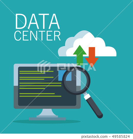 Data center technology icons Data center technology icons 49585824