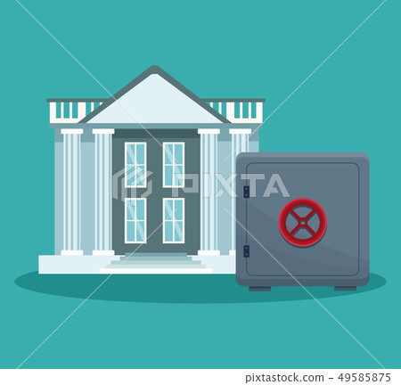 Bank and strongbox Bank and strongbox 49585875