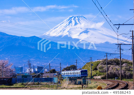 (Shizuoka Prefecture) Izu Hakone Railway Tsubame Line and Mt. Fuji 49586243