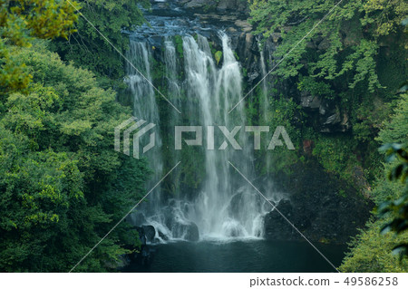 Cheonjeyeon waterfall, waterfall, valley, valley, stream, 49586258