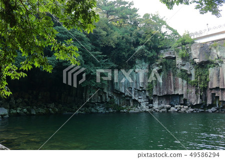 Cheonjeyeon瀑布，瀑布，山谷，山谷，溪流， 49586294