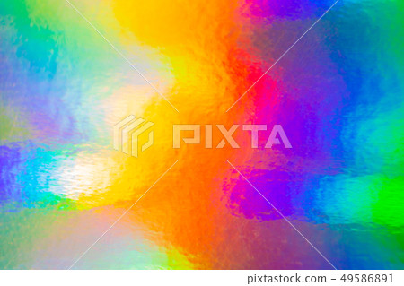 五顏六色的全息紙。彩虹反射器。彩色紙。 49586891