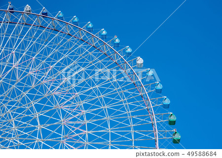 Blue sky and Ferris wheel 49588684