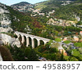 French bridge, beautiful country town 49588957