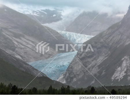 Nigardsbreen Glacier from far, Norway Nigardsbreen Glacier from far, Norway 49589294